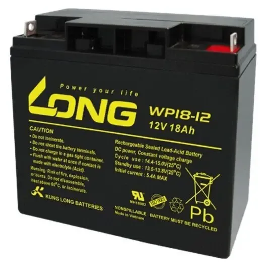 Акумуляторна батарея Kung Long WP 18-12