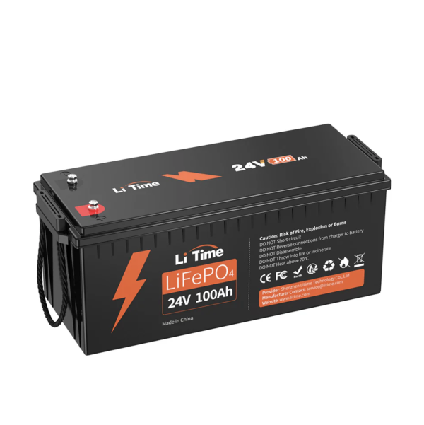 Литиевый аккумулятор LiFePO4 LiTime 24V 100Ah BMS 100A
