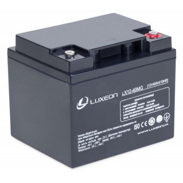 Акумуляторна батарея luxeon LX12-40MG 12В 40АЧ