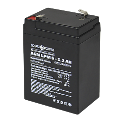 Акумулятор AGM LogicPower LPM 6V-5.2 Ah