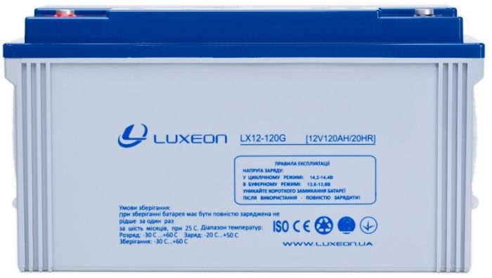 Акумуляторна батарея luxeon LX12-120G (GEL)