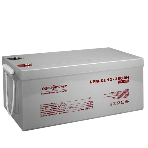 Акумулятор гелевий LogicPower LPM-GL 12V-280Ah