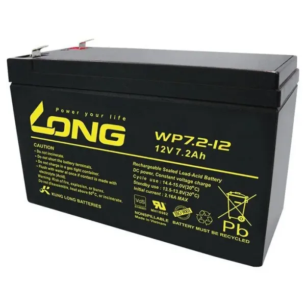 Акумуляторна батарея Kung Long WP 7.2-12