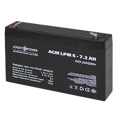 Акумулятор AGM LogicPower LPM 6V-7.2 Ah