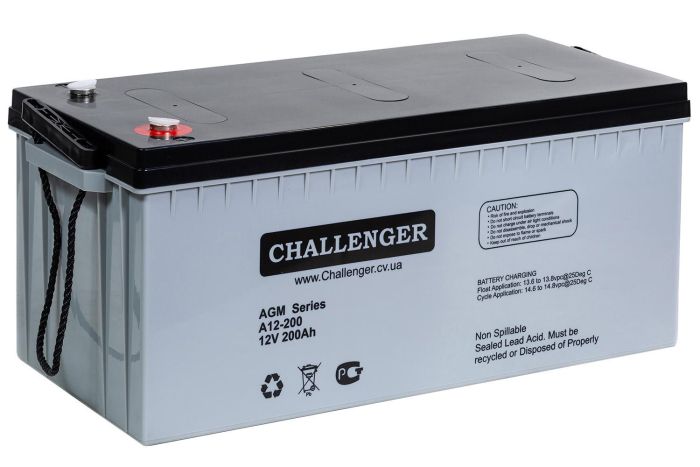 Акумуляторна батарея Challenger А12-200 (AGM)