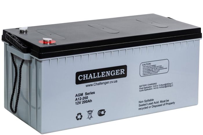 Акумуляторна батарея Challenger А12-260 (AGM)