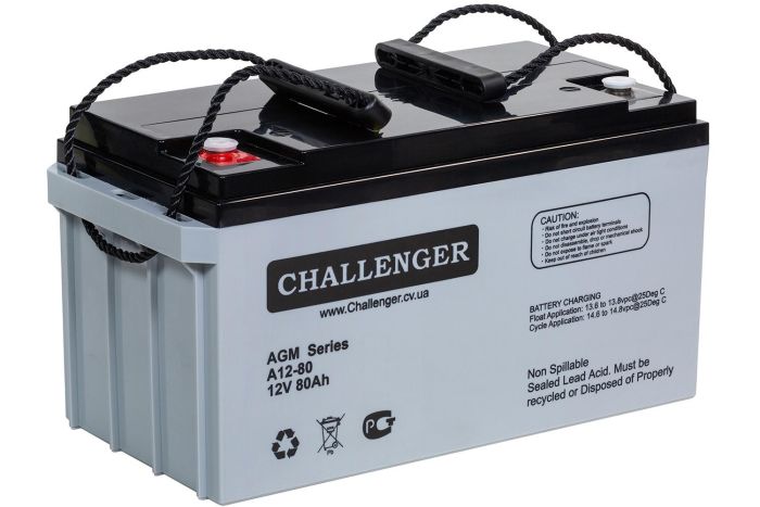 Акумуляторна батарея Challenger А12-80 (AGM)
