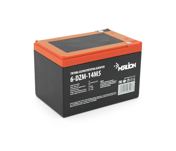 Тяговый аккумулятор Merlion 6-DZM-14 12V 14Ah M5 (AGM)