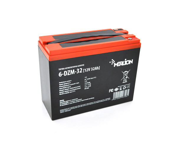 Тяговий акумулятор Merlion 6-DZM-32 12V 32Ah M5 (AGM)