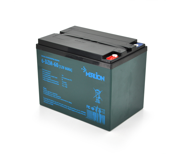 Тяговый аккумулятор Merlion 6-DZM-60 12V 60Ah M5 (AGM)