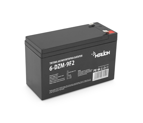 Тяговий акумулятор Merlion 6-DZM-9 12V 9Ah F2 (AGM)