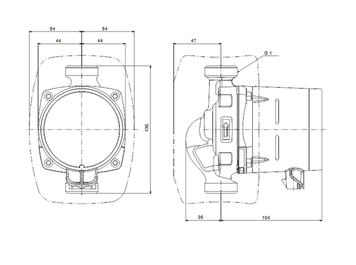 Насос циркуляційний Grundfos ALPHA1 15-80 130