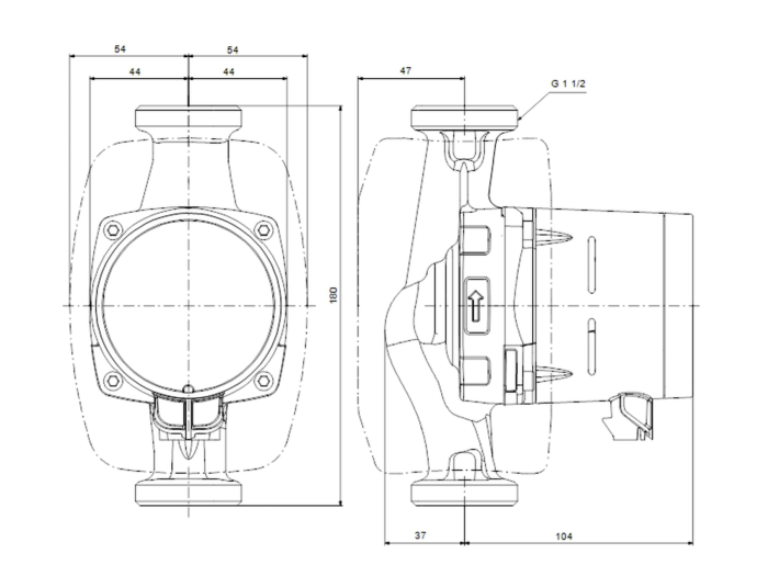 Насос циркуляційний Grundfos ALPHA1 25-80 180