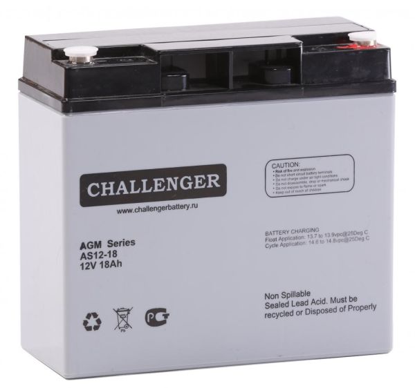 Акумуляторна батарея Challenger AS12-18(AGM)
