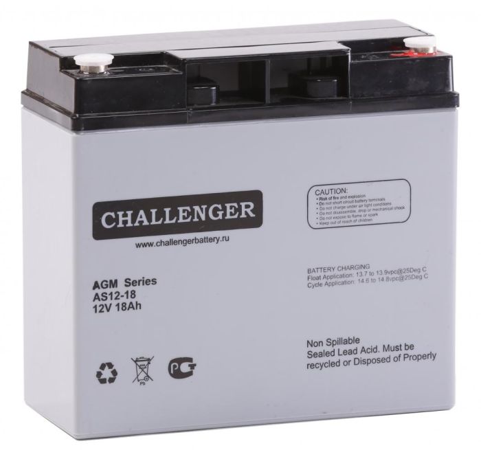 Акумуляторна батарея Challenger AS12-18(AGM)