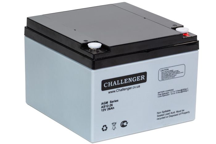 Акумуляторна батарея Challenger AS12-26(AGM)