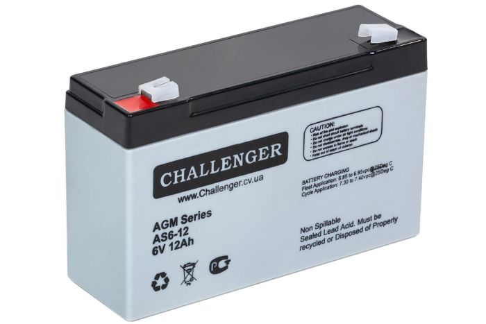 Акумуляторна батарея Challenger AS6-12(AGM)