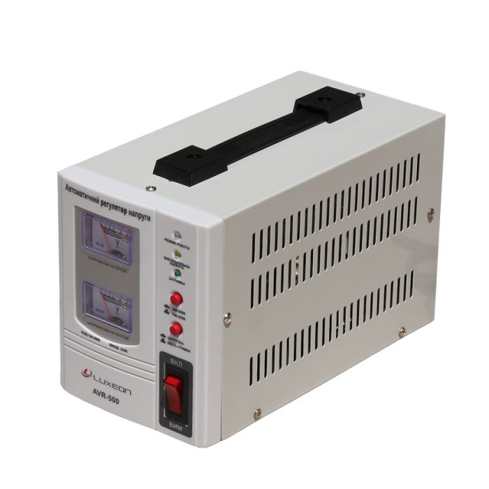 Стабілізатор напруги Luxeon AVR-500VA (білий)