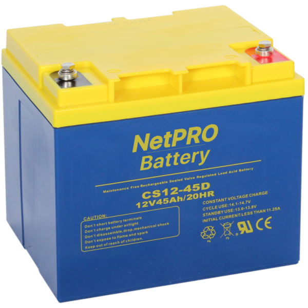 Акумуляторна батарея NetPRO CS 12V-45Ah AGM (Deep Cycle)