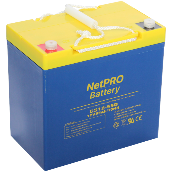Акумуляторна батарея NetPRO CS 12V-55Ah AGM (Deep Cycle)