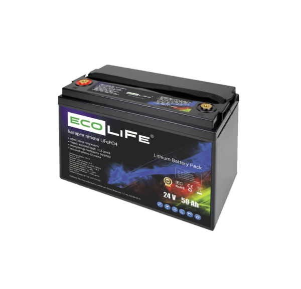 Літієвий акумулятор EcoLiFe LiFePO4 LF24-50