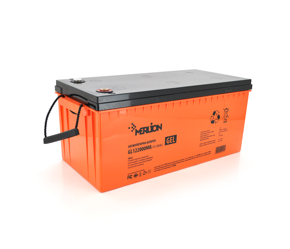 Аккумуляторная батарея Merlion GEL GL122000M8 12V 200Ah Orange