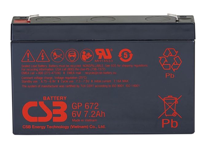 Акумуляторна батарея CSB GP672