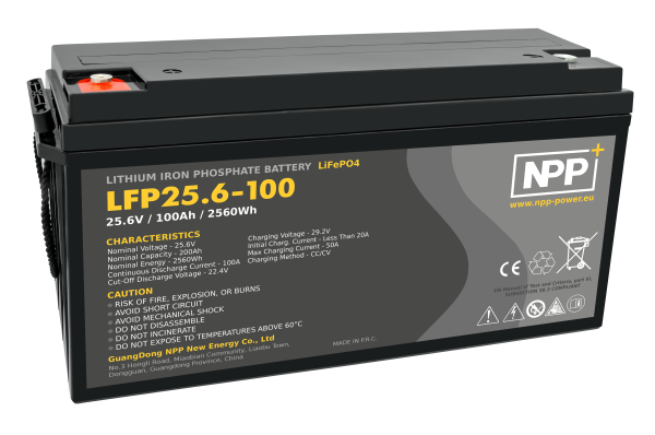 Литиевый АКБ LiFePO4 NPP LFP 25.6-100