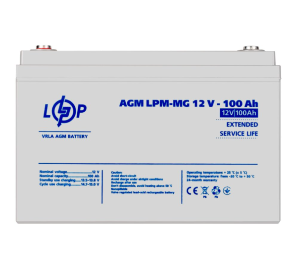 Акумулятор мультигелевий LogicPower LPM-MG 12V-100Ah