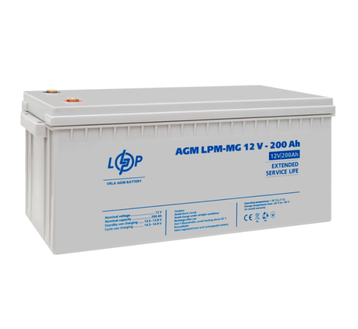 Акумулятор мультигелевий LogicPower LPM-MG 12V-200Ah