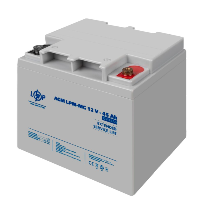 Акумулятор мультигелевий LogicPower LPM-MG 12V-45 Ah