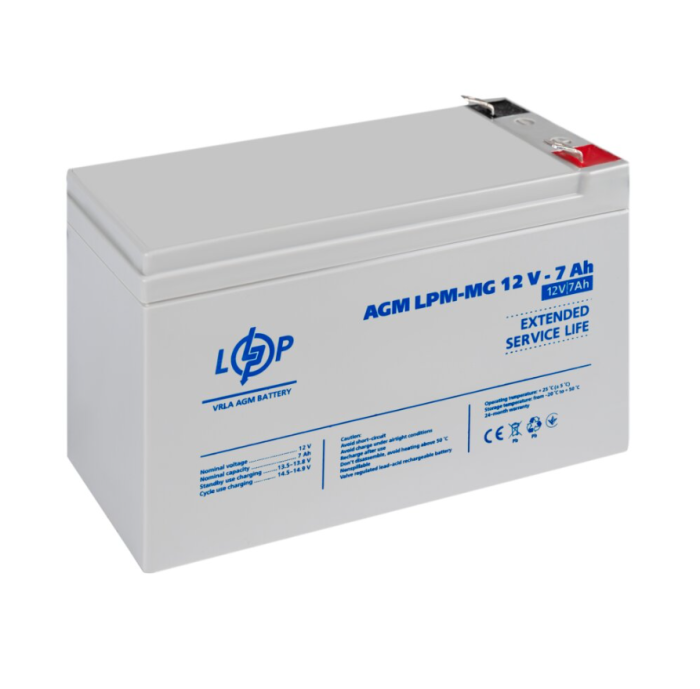 Акумулятор мультигелевий LogicPower LPM-MG 12V-7 Ah