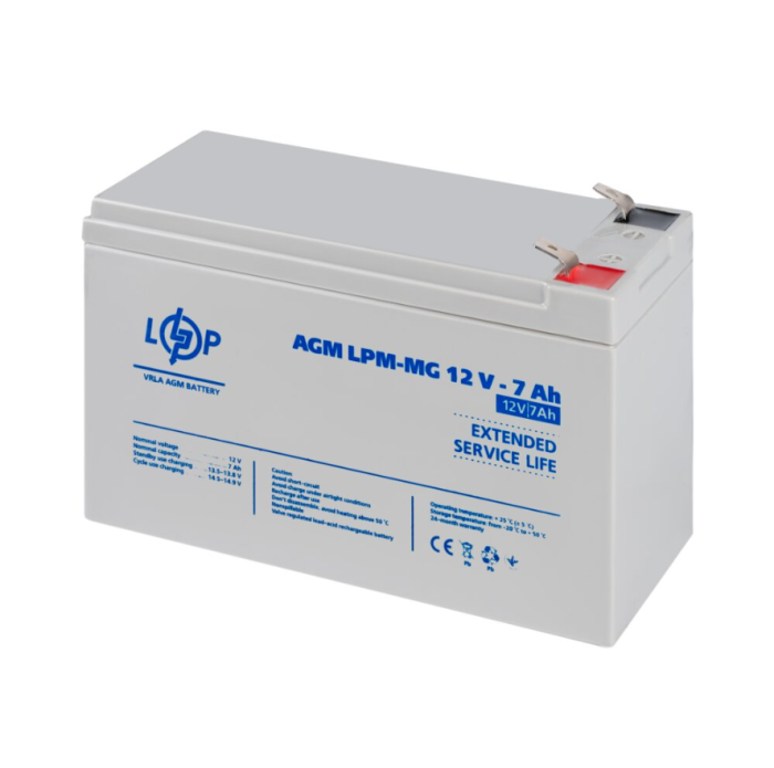 Акумулятор мультигелевий LogicPower LPM-MG 12V-7 Ah