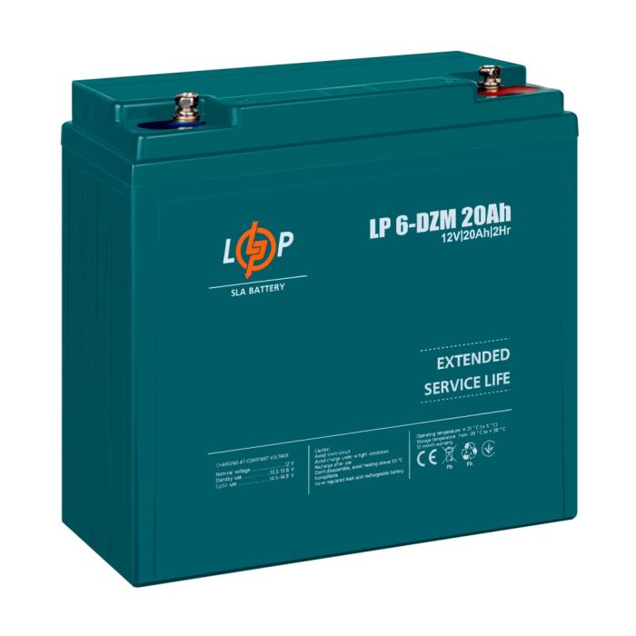 Тяговий акумулятор logicPower 6-DZM-20 Ah (AGM)