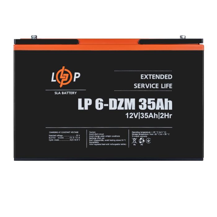 Тяговий акумулятор logicPower 6-DZM-35 Ah (AGM)