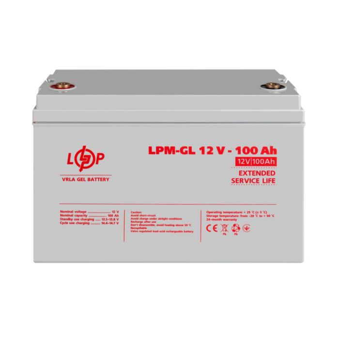 Акумулятор гелевий LogicPower LPM-GL 12V-100Ah