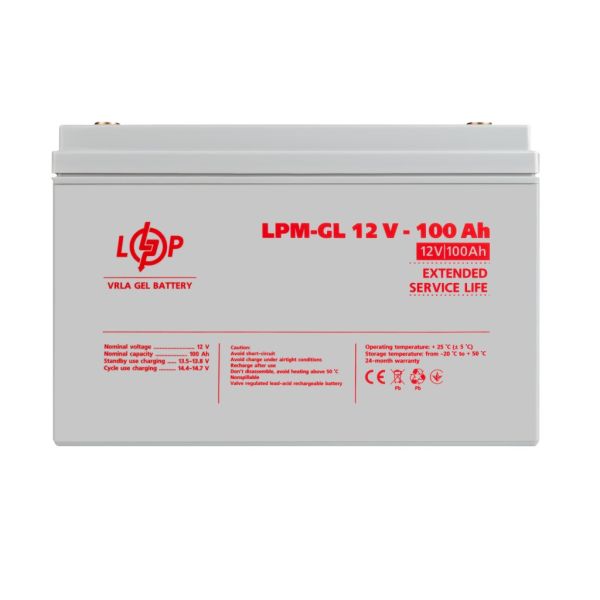 Аккумулятор гелевый LogicPower LPM-GL 12V-100Ah