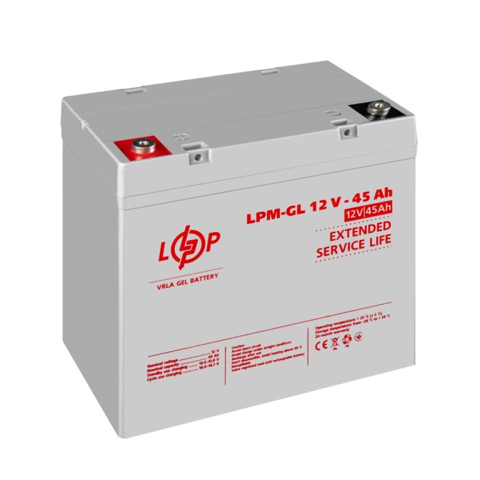 Акумулятор гелевий LogicPower LPM-GL 12V-45Ah