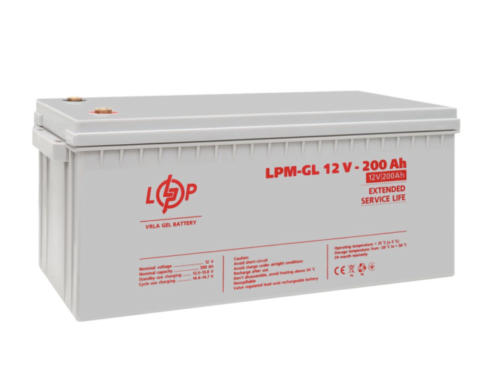 Акумулятор гелевий LogicPower LPM-GL 12V-200Ah