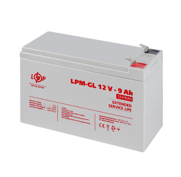 Акумулятор гелевий LogicPower LPM-GL 12V-9 Ah