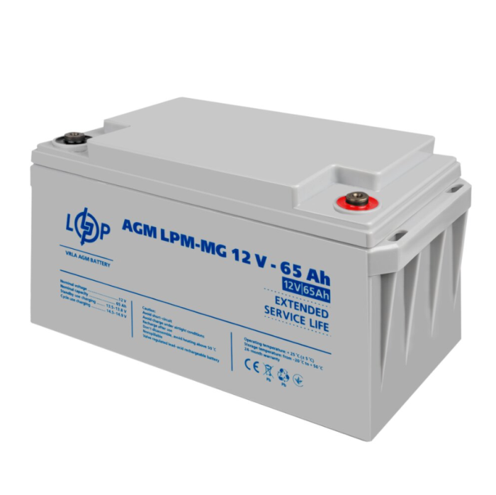 Акумулятор мультигелевий LogicPower LPM-MG 12V-65 Ah