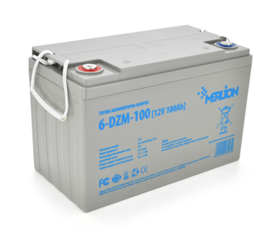 Тяговый аккумулятор Merlion 6-DZM-100 12V 100Ah