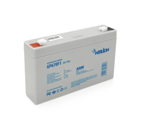 Акумуляторна батарея Merlion AGM GP670F1 6V 7Ah