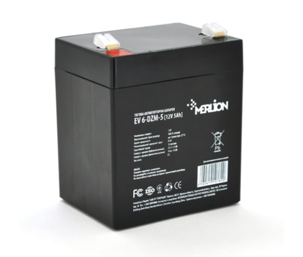 Тяговый аккумулятор Merlion EV 6-DZM-5 12V 5Ah (AGM)