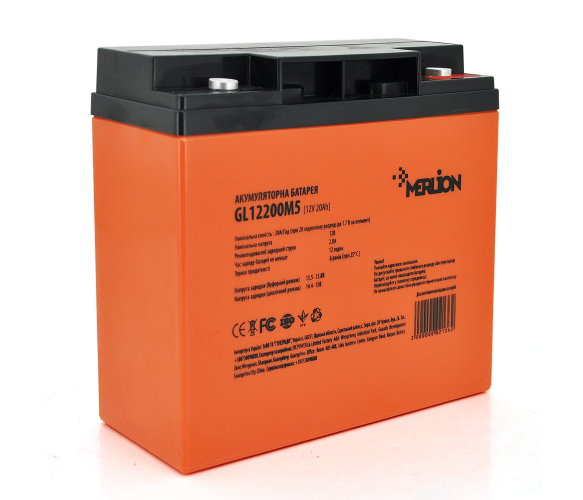 Акумуляторна батарея Merlion GEL GL12200M5 12V 20Ah