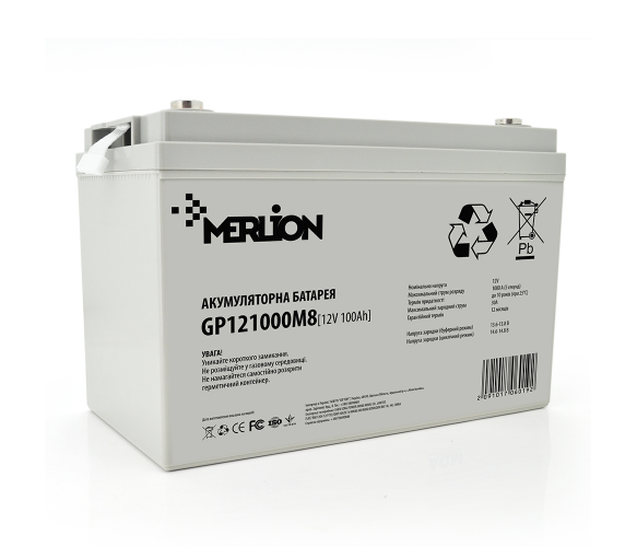 Аккумуляторная батарея Merlion AGM GP121000M8 12V 100Ah