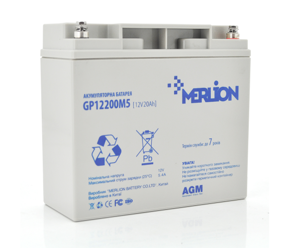 Акумуляторна батарея Merlion AGM GP12200M5 12V 20Ah