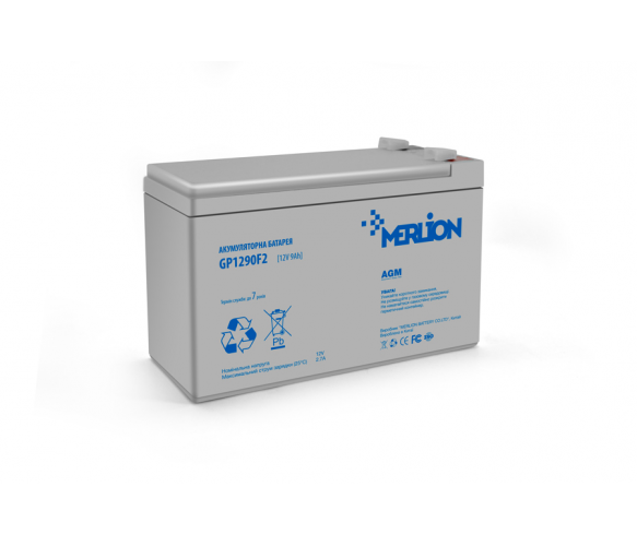Акумуляторна батарея Merlion AGM GP1290F2 12V 9Ah
