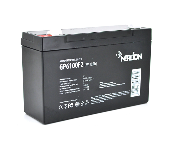 Акумуляторна батарея Merlion AGM GP6100F2 6V 10Ah