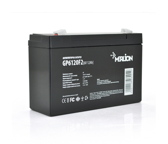Акумуляторна батарея Merlion AGM GP6120F2 6V 12Ah